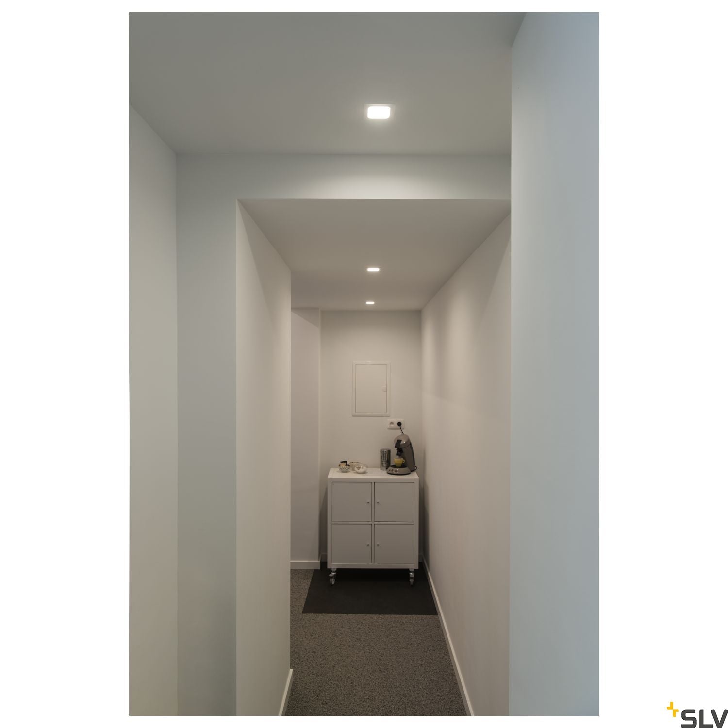 SLV SENSER 12 LED square recessed ceiling light white 3000K 1003011