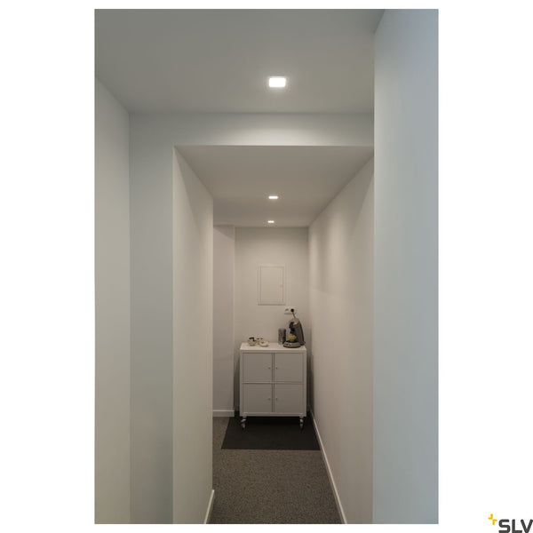 SLV SENSER 12 LED square recessed ceiling light white 3000K 1003011