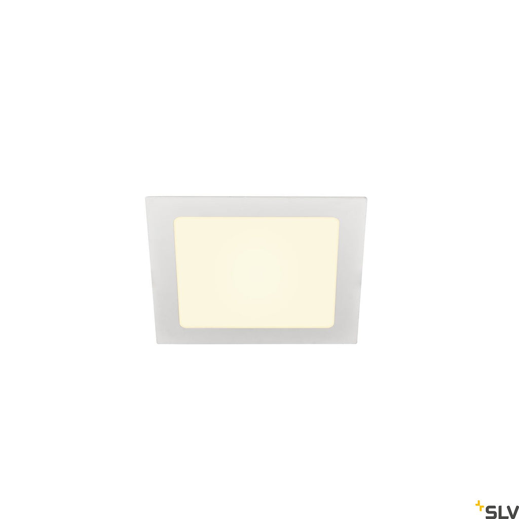 SLV SENSER 18 LED square recessed ceiling light white 3000K 1003012
