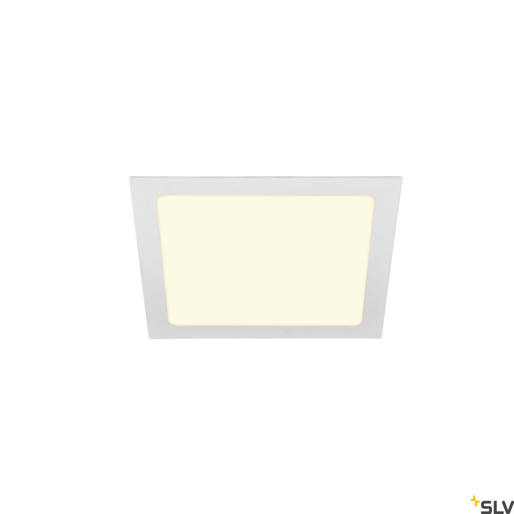 SLV SENSER 24 LED square recessed ceiling light white 3000K 1003013