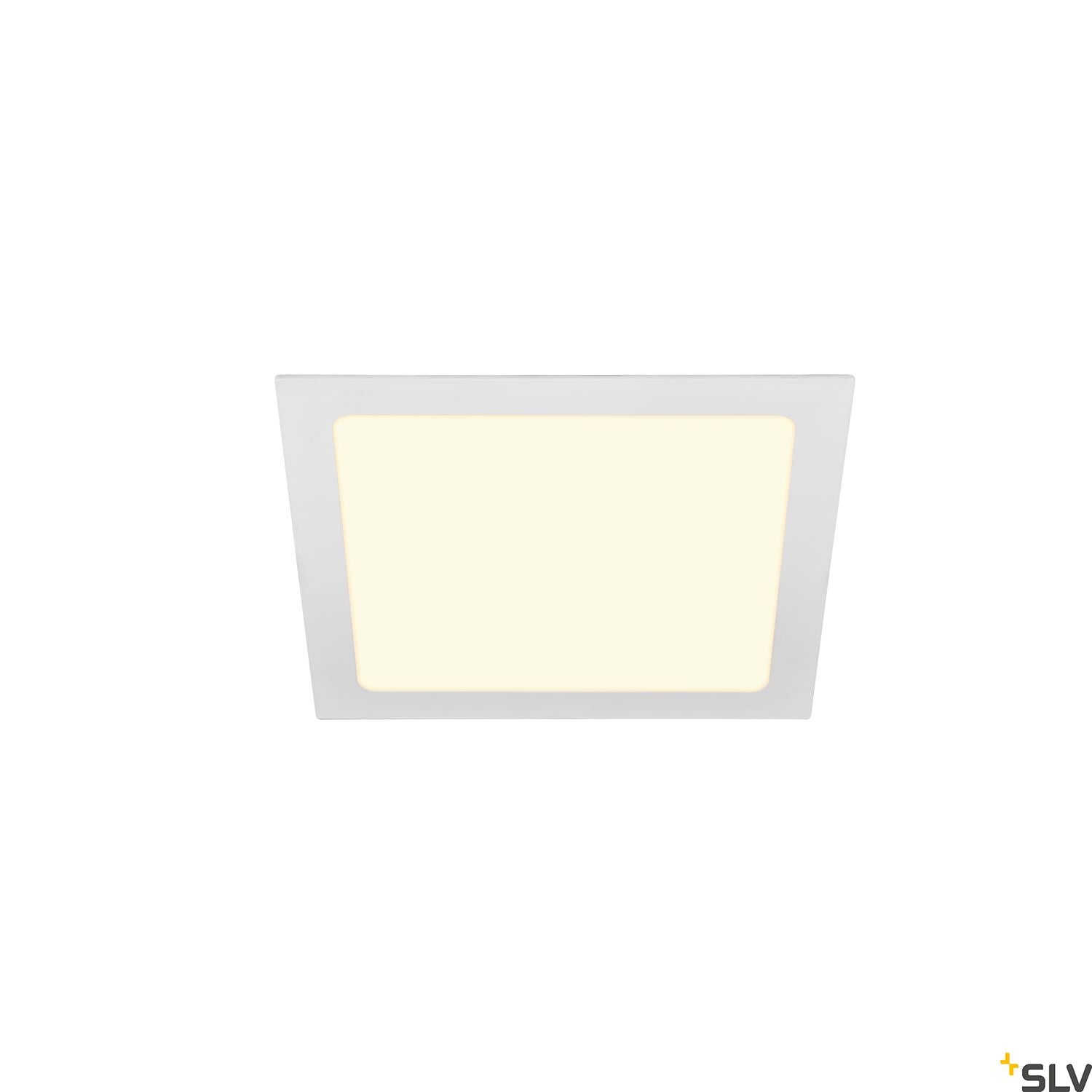SLV SENSER 24 LED square recessed ceiling light white 3000K 1003013