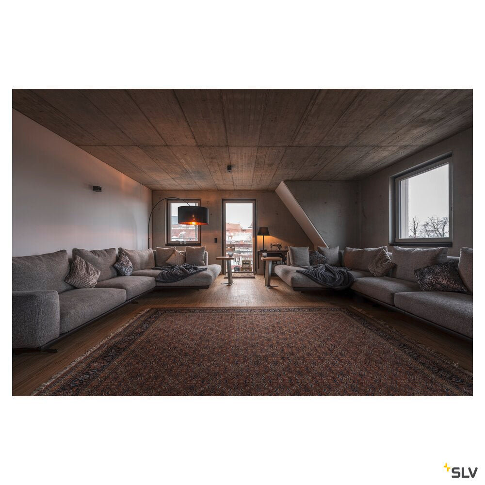 SLV FENDA, table lamp, lamp base, A60, black, without shade, max. 60 W 155780