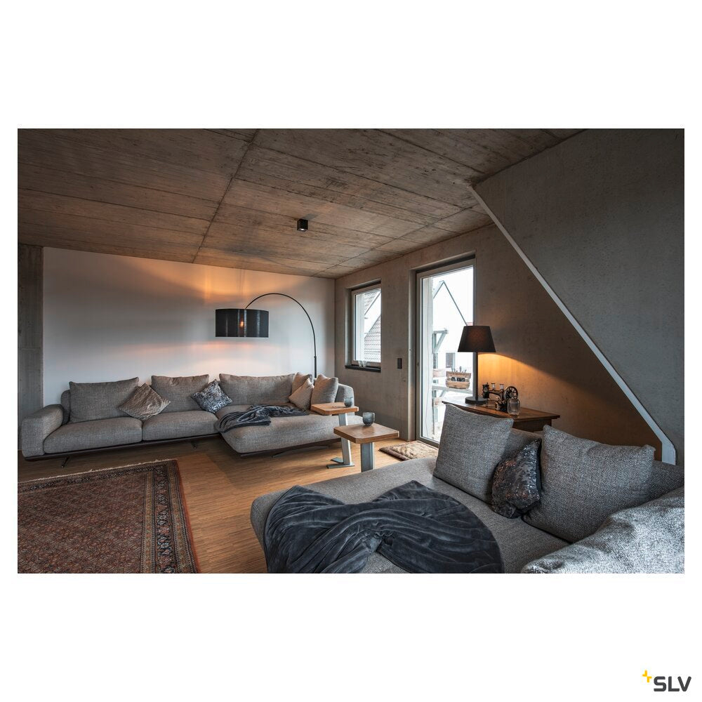 SLV FENDA, table lamp, lamp base, A60, black, without shade, max. 60 W 155780