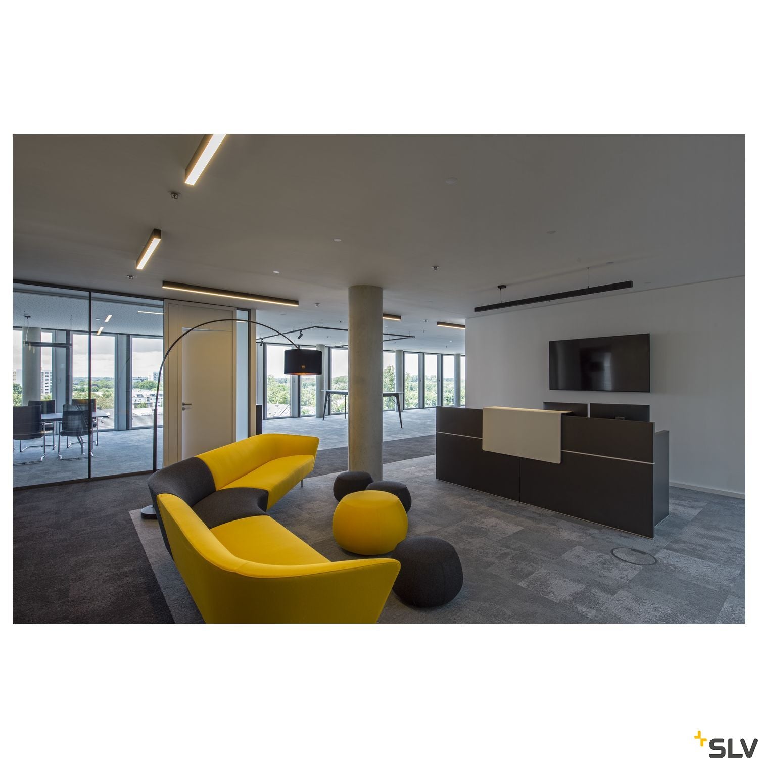 SLV Q-LINE PD, LED Indoor pendant light, 2m, BAP, black, 4000K 1000930