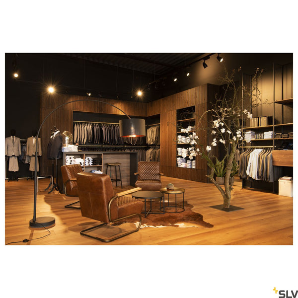 SLV FENDA lamp shade, D455/ H280, black/copper 156122