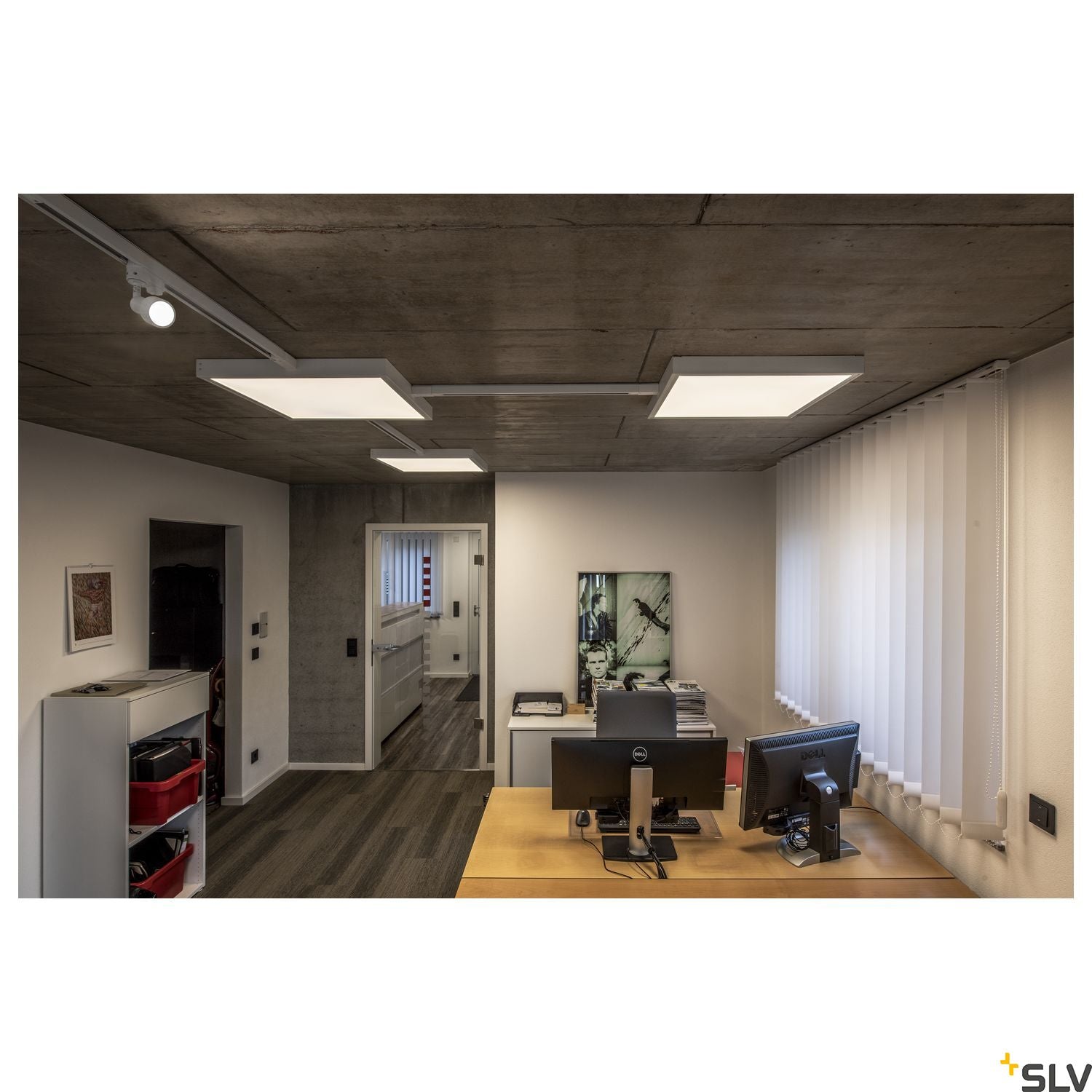 SLV PURI lamp head, white, GU10, max. 50W, incl. 3-circuit adapter 153561