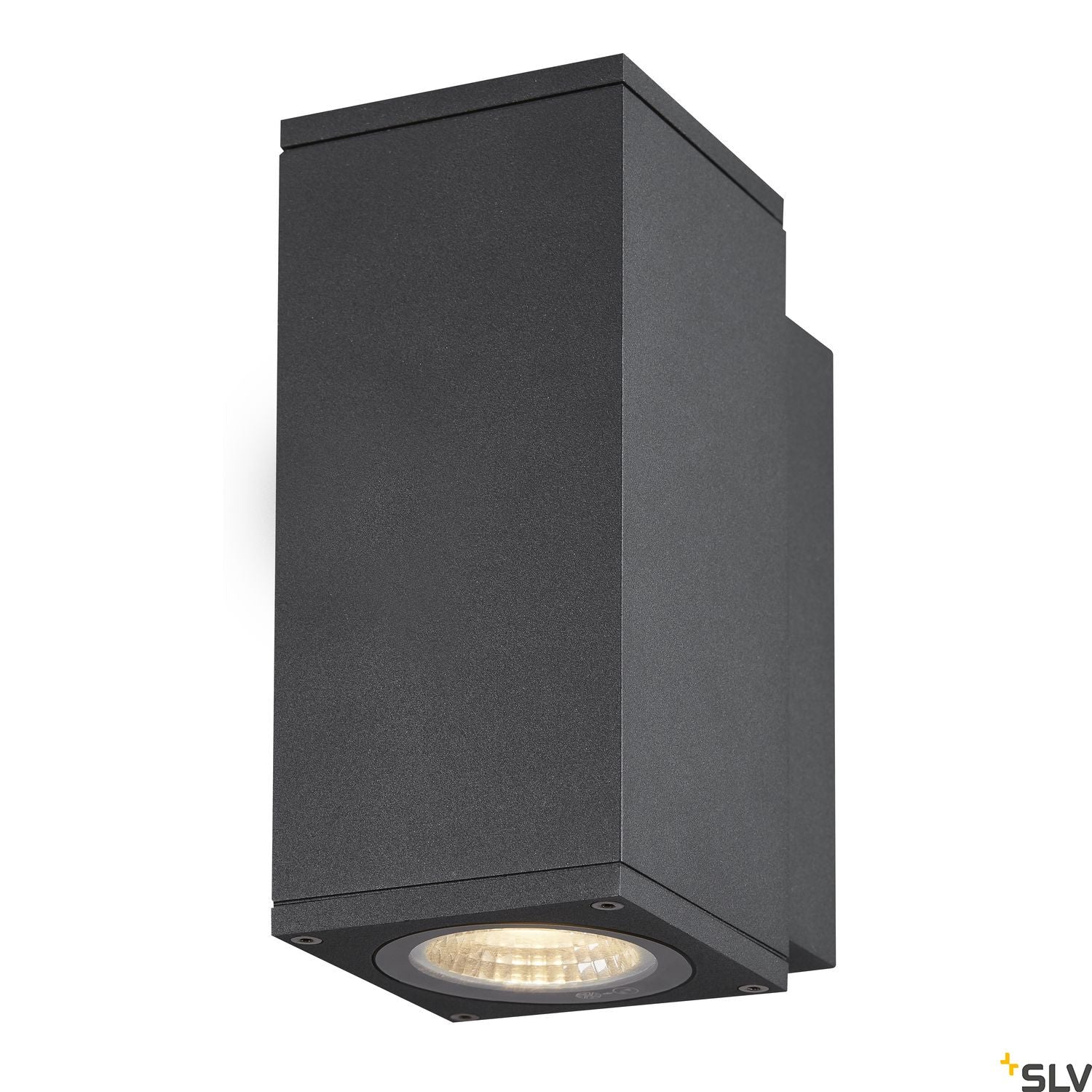 SLV ENOLA SQUARE S single outdoor LED surface-mounted wall light anthracite CCT 3000/4000K 1003416