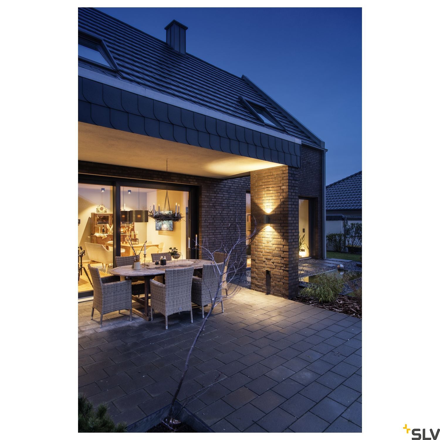 SLV ENOLA SQUARE UP/DOWN S outdoor LED surface-mounted wall light anthracite CCT 3000/4000K 1003418