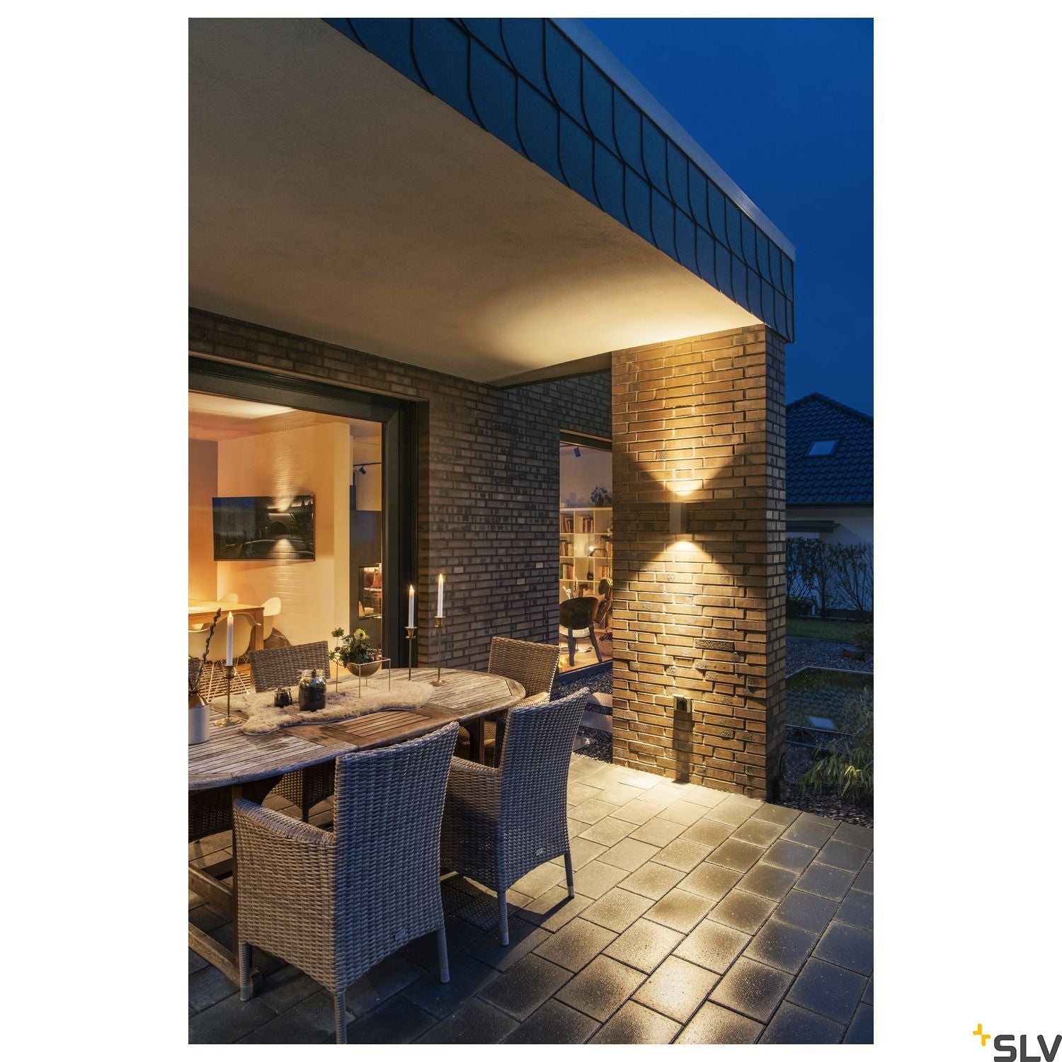 SLV ENOLA SQUARE UP/DOWN S outdoor LED surface-mounted wall light anthracite CCT 3000/4000K 1003418