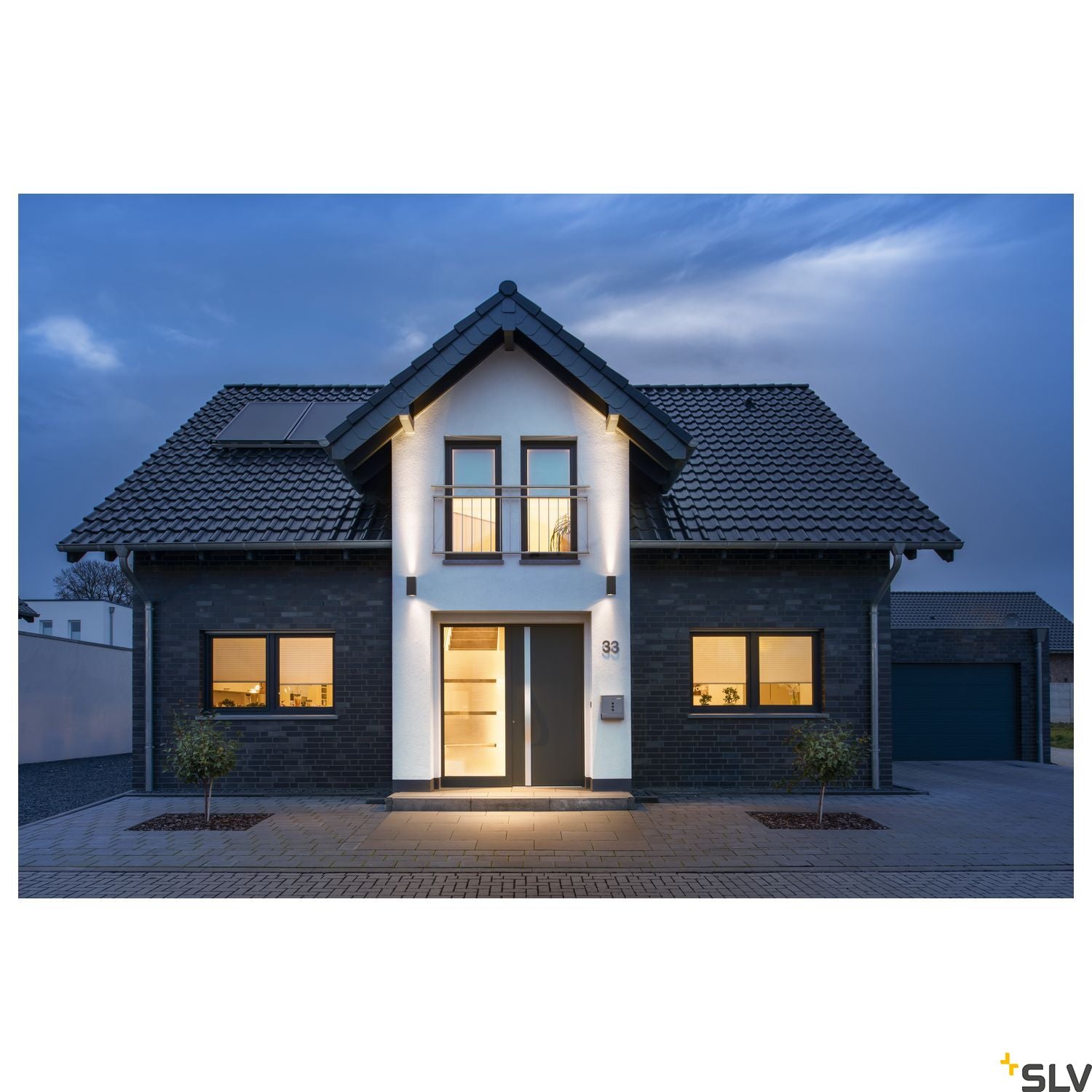 SLV ENOLA SQUARE UP/DOWN M outdoor LED surface-mounted wall light anthracite CCT 3000/4000K 1003419