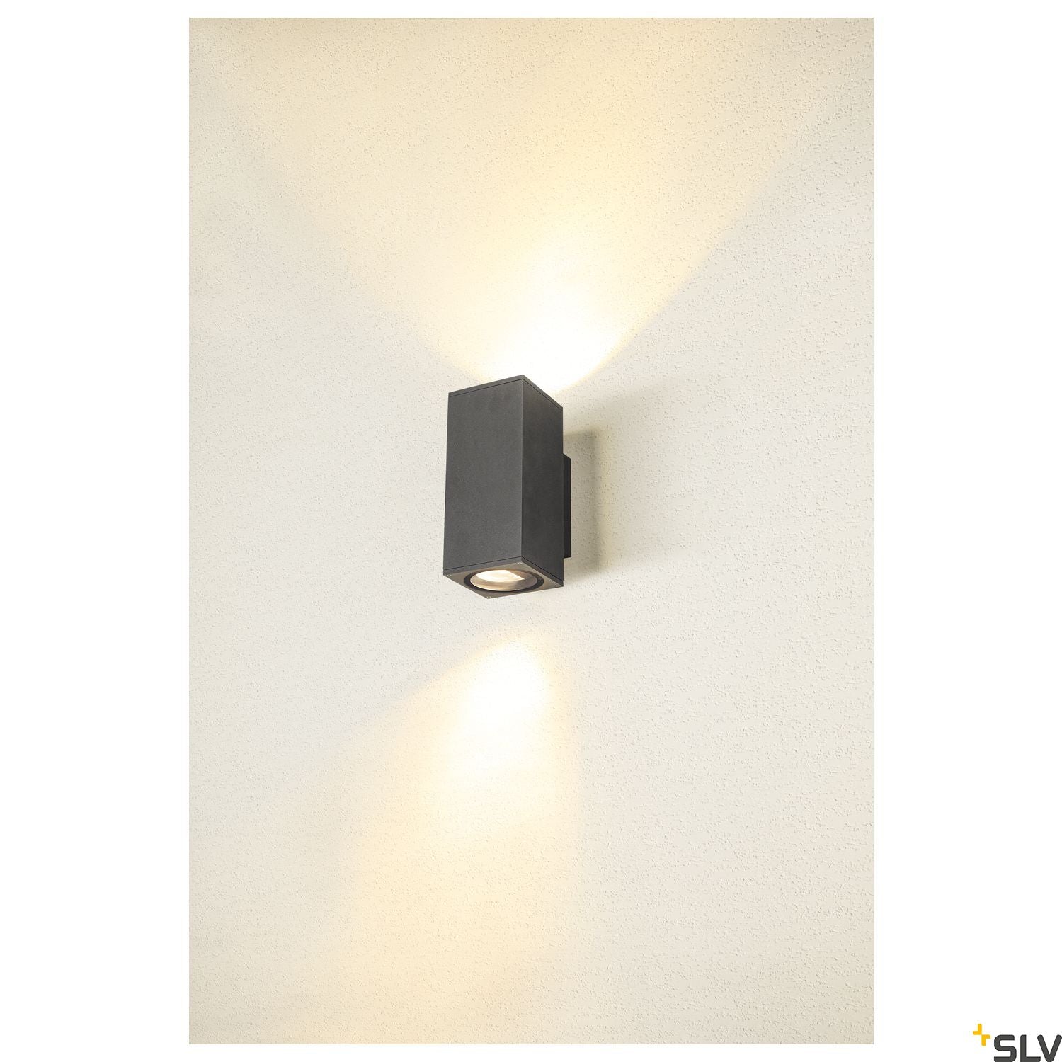 SLV ENOLA SQUARE UP/DOWN M outdoor LED surface-mounted wall light anthracite CCT 3000/4000K 1003419