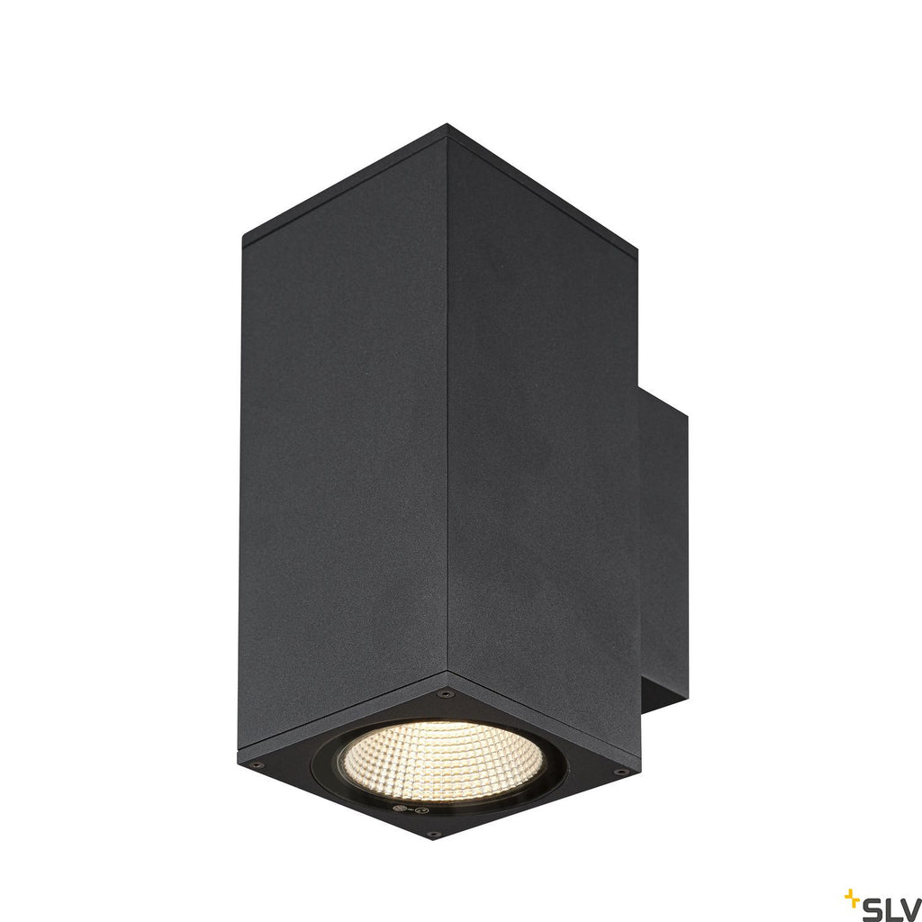 SLV ENOLA SQUARE UP/DOWN M outdoor LED surface-mounted wall light anthracite CCT 3000/4000K 1003419