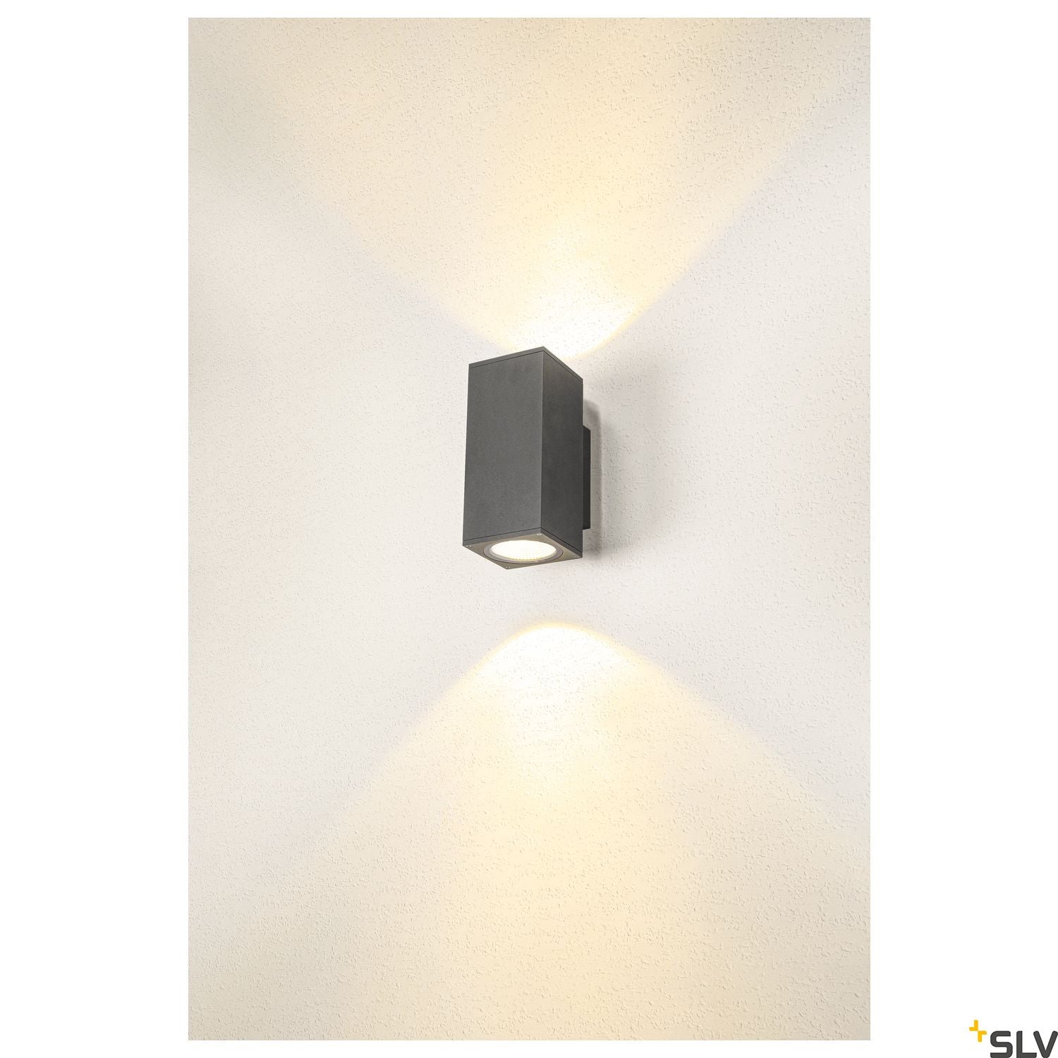 SLV ENOLA SQUARE UP/DOWN M outdoor LED surface-mounted wall light anthracite CCT 3000/4000K 1003419