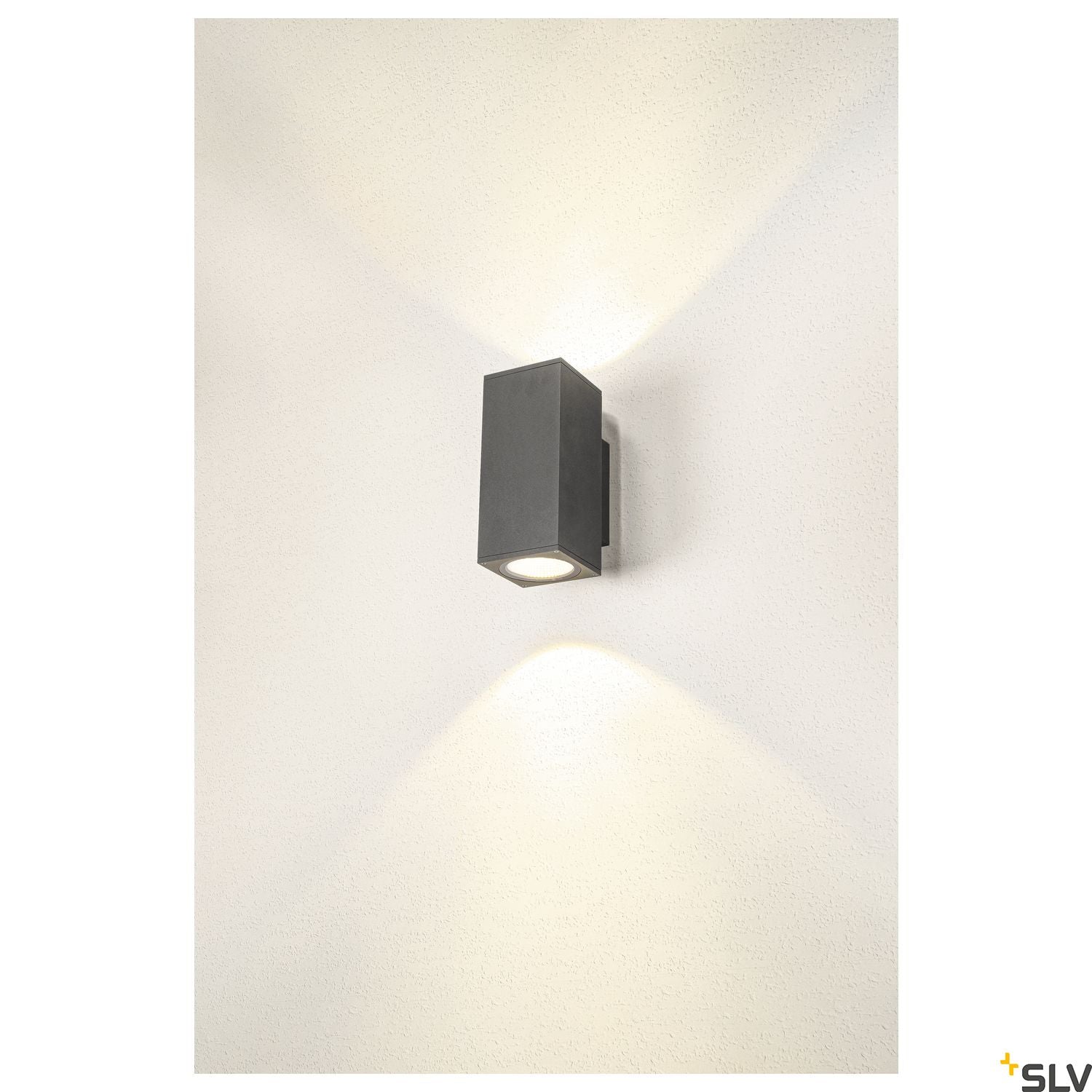 SLV ENOLA SQUARE UP/DOWN M outdoor LED surface-mounted wall light anthracite CCT 3000/4000K 1003419