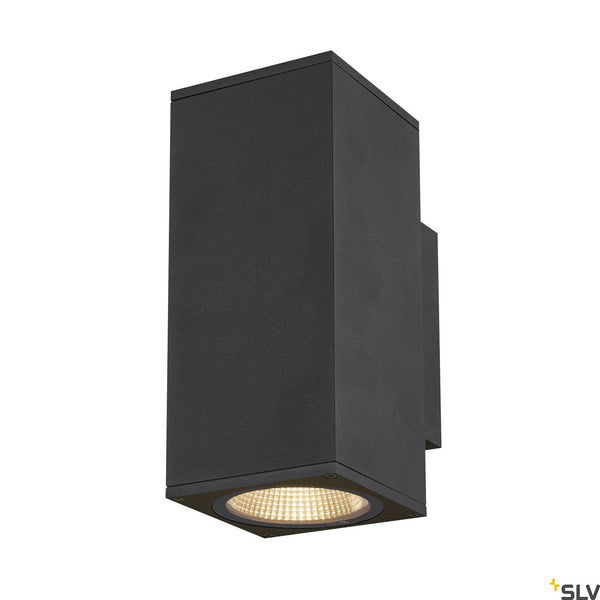 SLV ENOLA SQUARE UP/DOWN M outdoor LED surface-mounted wall light anthracite CCT 3000/4000K 1003419