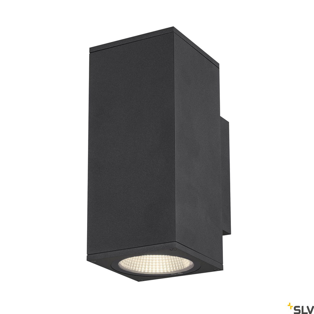 SLV ENOLA SQUARE UP/DOWN M outdoor LED surface-mounted wall light anthracite CCT 3000/4000K 1003419