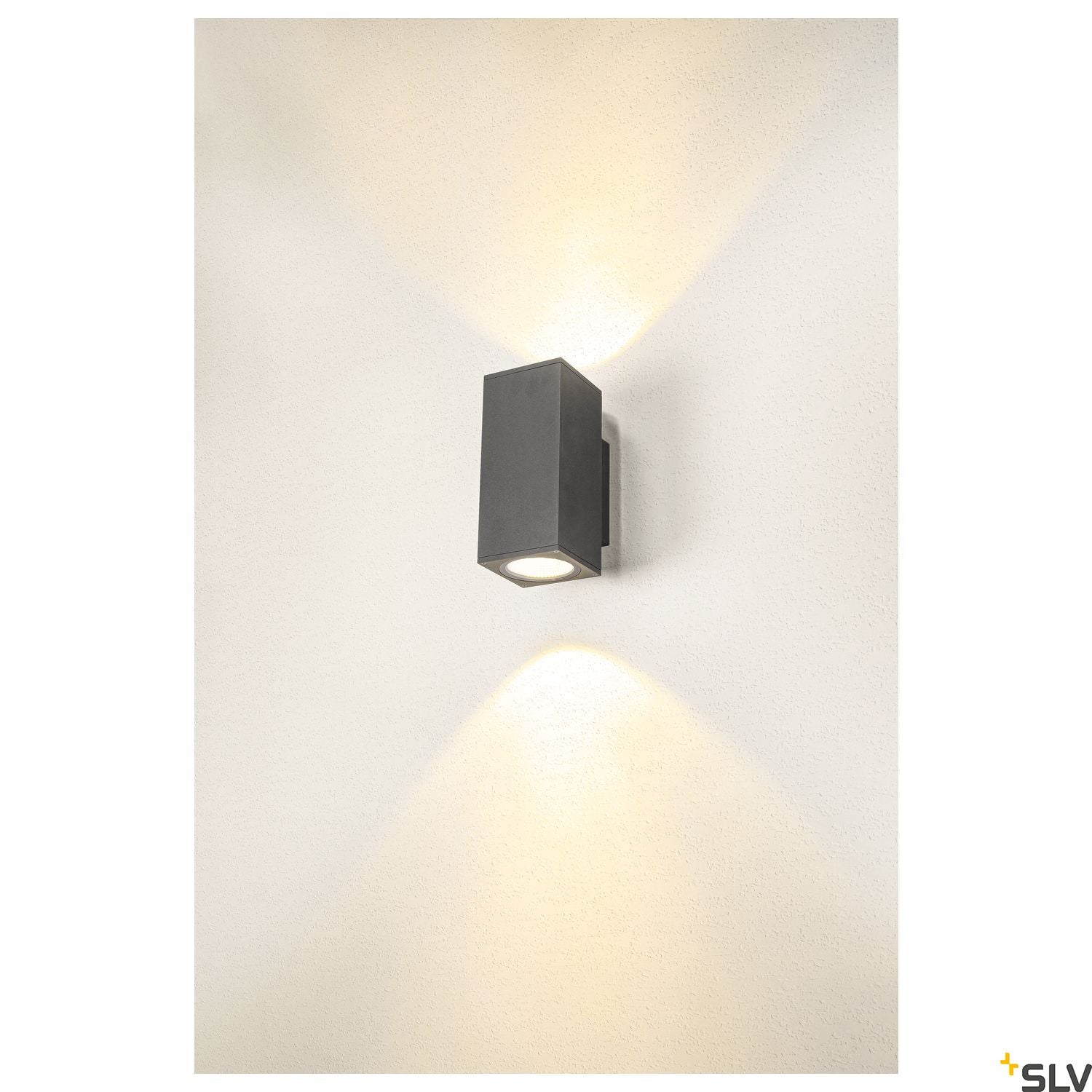 SLV ENOLA SQUARE UP/DOWN M outdoor LED surface-mounted wall light anthracite CCT 3000/4000K 1003419