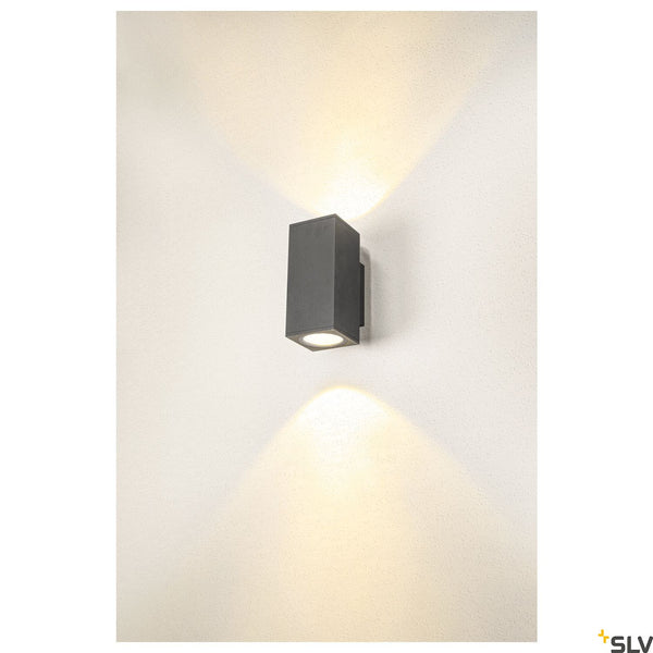SLV ENOLA SQUARE UP/DOWN M outdoor LED surface-mounted wall light anthracite CCT 3000/4000K 1003419