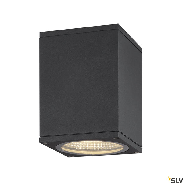 SLV ENOLA SQUARE S outdoor LED surface-mounted ceiling light anthracite CCT 3000/4000K 1003420