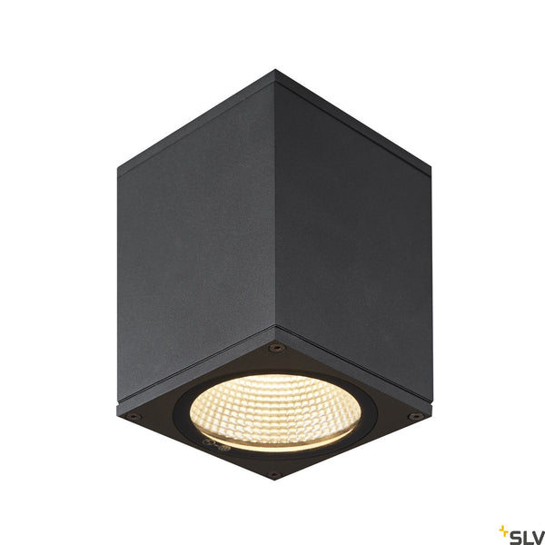 SLV ENOLA SQUARE S outdoor LED surface-mounted ceiling light anthracite CCT 3000/4000K 1003420