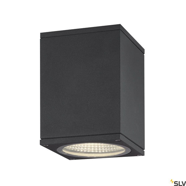 SLV ENOLA SQUARE S outdoor LED surface-mounted ceiling light anthracite CCT 3000/4000K 1003420
