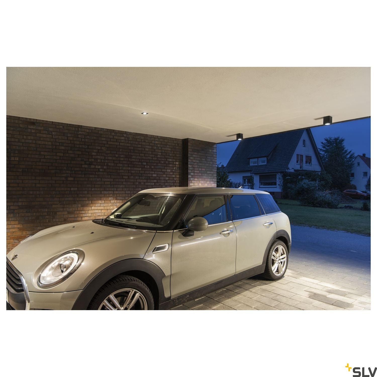 SLV PATTA-I recessed ceiling light , square, matt black, 9W, 38°, 3000K, incl. driver 114430