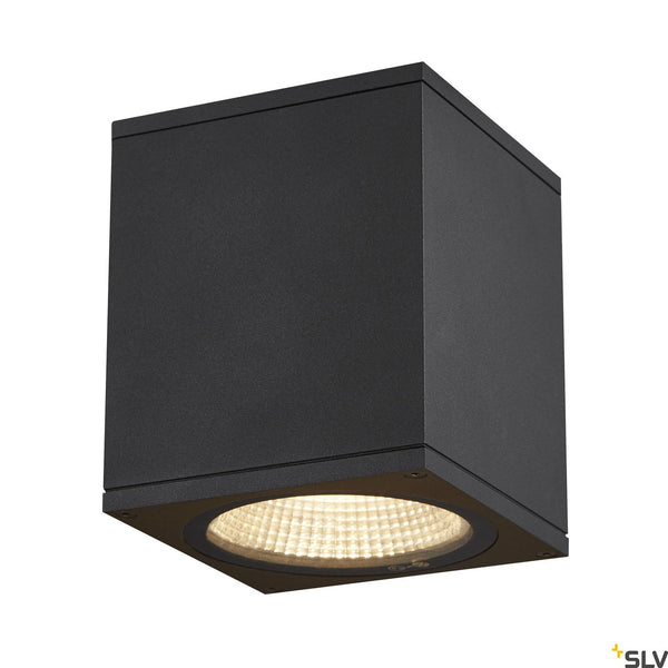 SLV ENOLA SQUARE M outdoor LED surface-mounted ceiling light anthracite CCT 3000/4000K 1003421