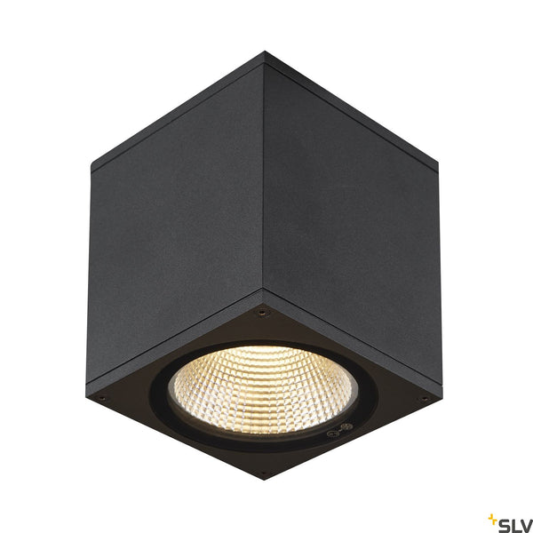SLV ENOLA SQUARE M outdoor LED surface-mounted ceiling light anthracite CCT 3000/4000K 1003421