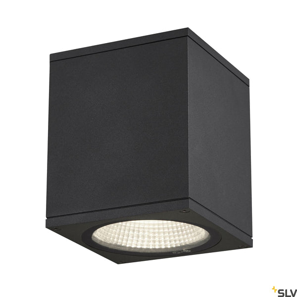 SLV ENOLA SQUARE M outdoor LED surface-mounted ceiling light anthracite CCT 3000/4000K 1003421