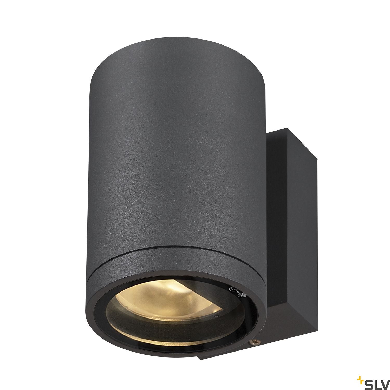 SLV ENOLA ROUND M single outdoor LED surface-mounted wall light anthracite CCT 3000/4000K 1003423