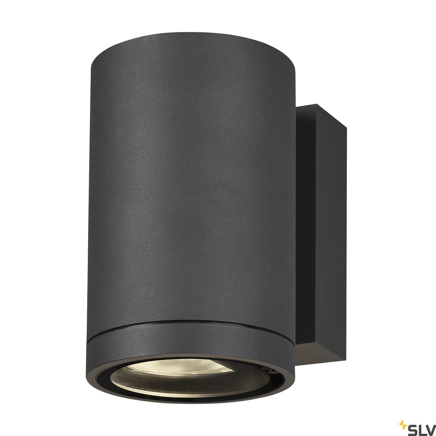 SLV ENOLA ROUND M single outdoor LED surface-mounted wall light anthracite CCT 3000/4000K 1003423