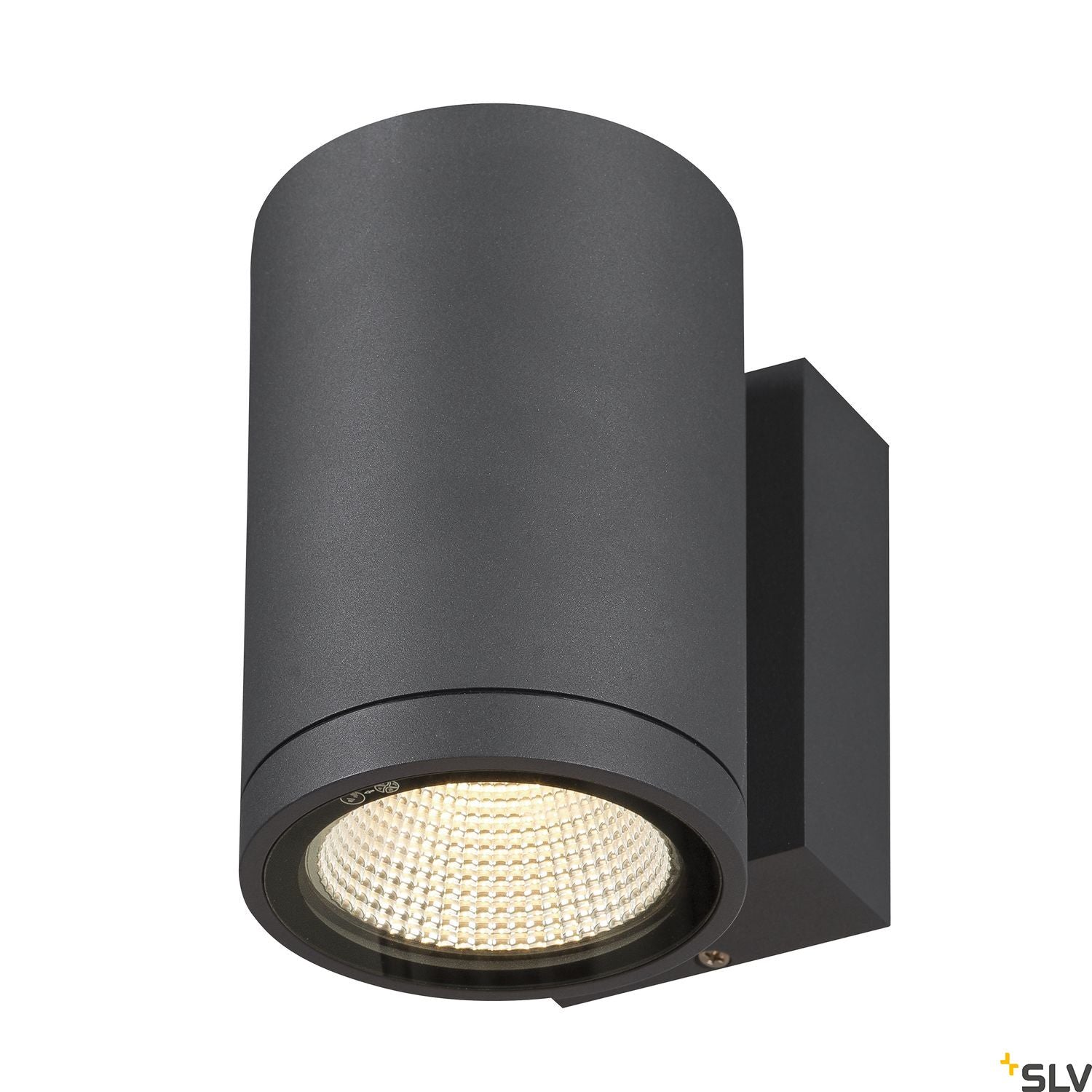 SLV ENOLA ROUND M single outdoor LED surface-mounted wall light anthracite CCT 3000/4000K 1003423