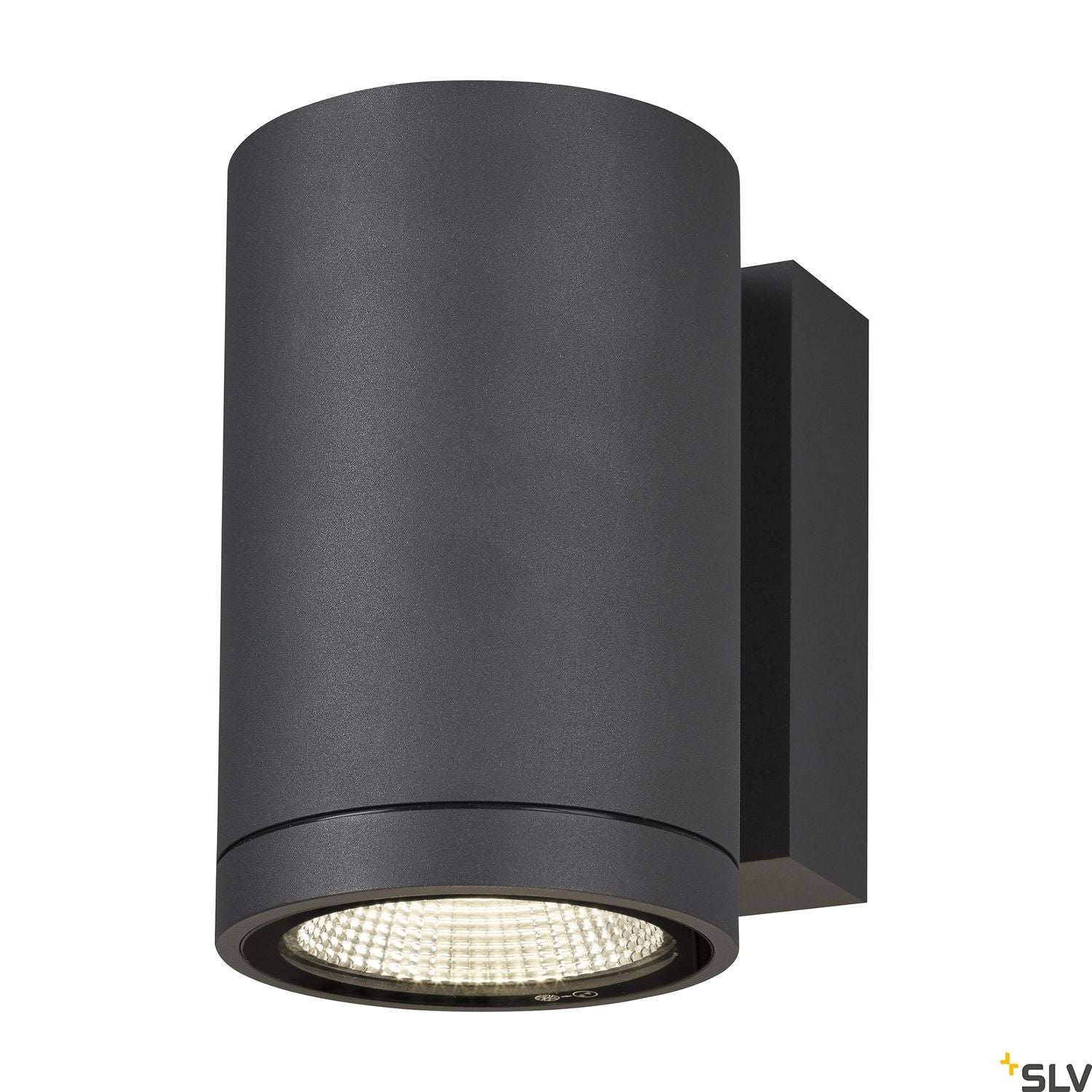 SLV ENOLA ROUND M single outdoor LED surface-mounted wall light anthracite CCT 3000/4000K 1003423