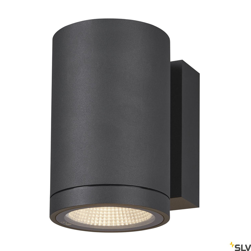 SLV ENOLA ROUND M single outdoor LED surface-mounted wall light anthracite CCT 3000/4000K 1003423