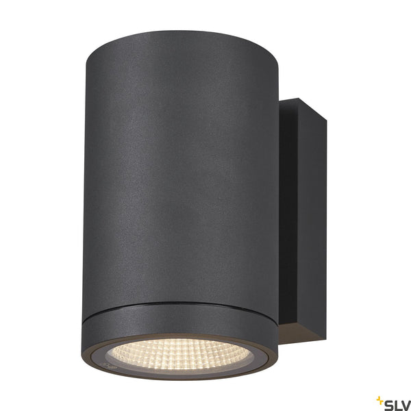 SLV ENOLA ROUND M single outdoor LED surface-mounted wall light anthracite CCT 3000/4000K 1003423
