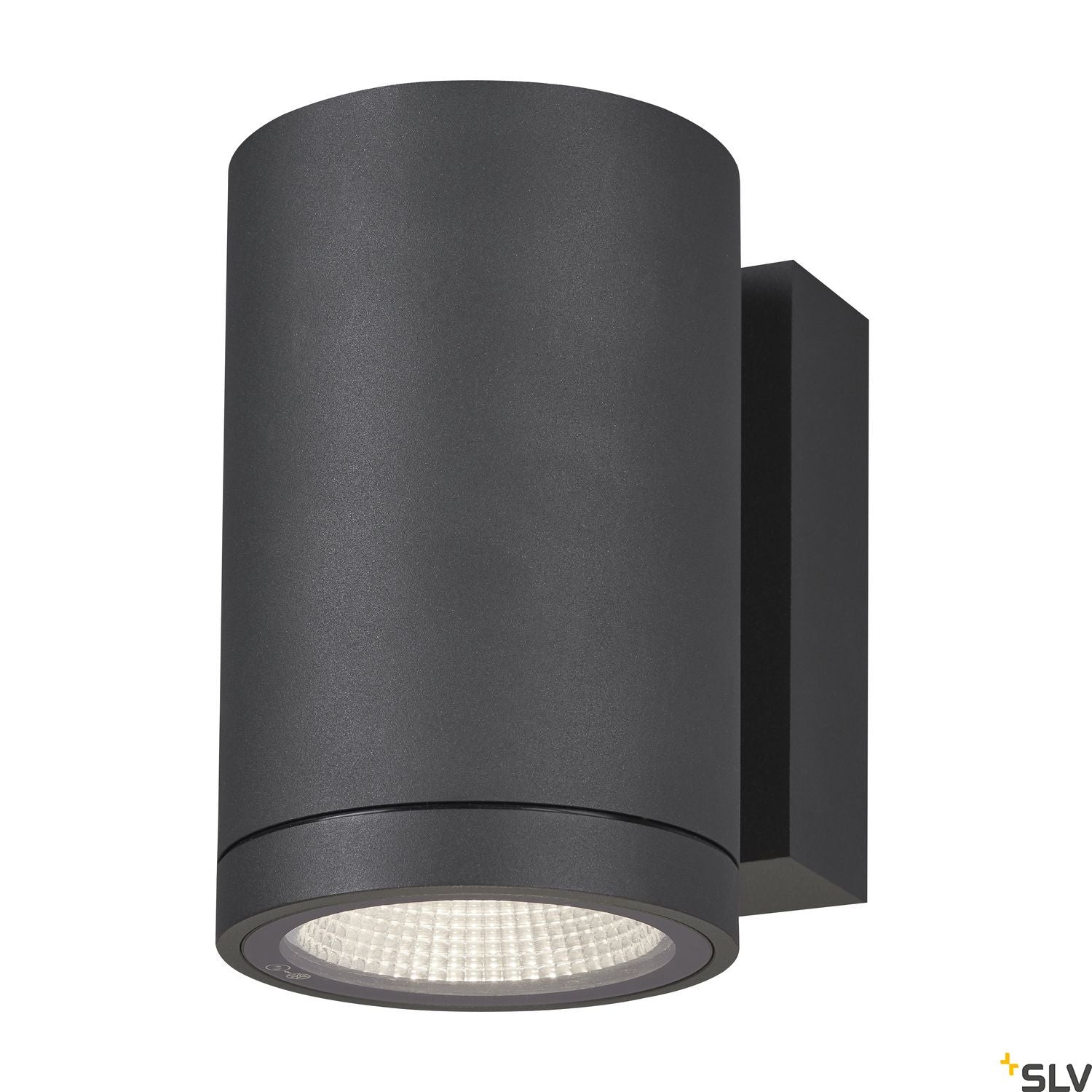SLV ENOLA ROUND M single outdoor LED surface-mounted wall light anthracite CCT 3000/4000K 1003423