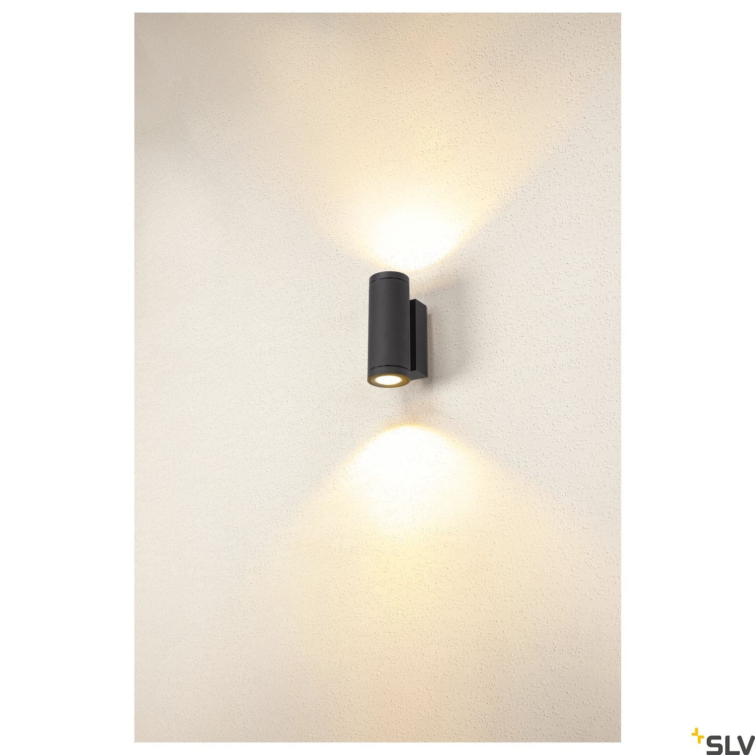 SLV ENOLA ROUND UP/DOWN S outdoor LED surface-mounted wall light anthracite CCT 3000/4000K 1003424