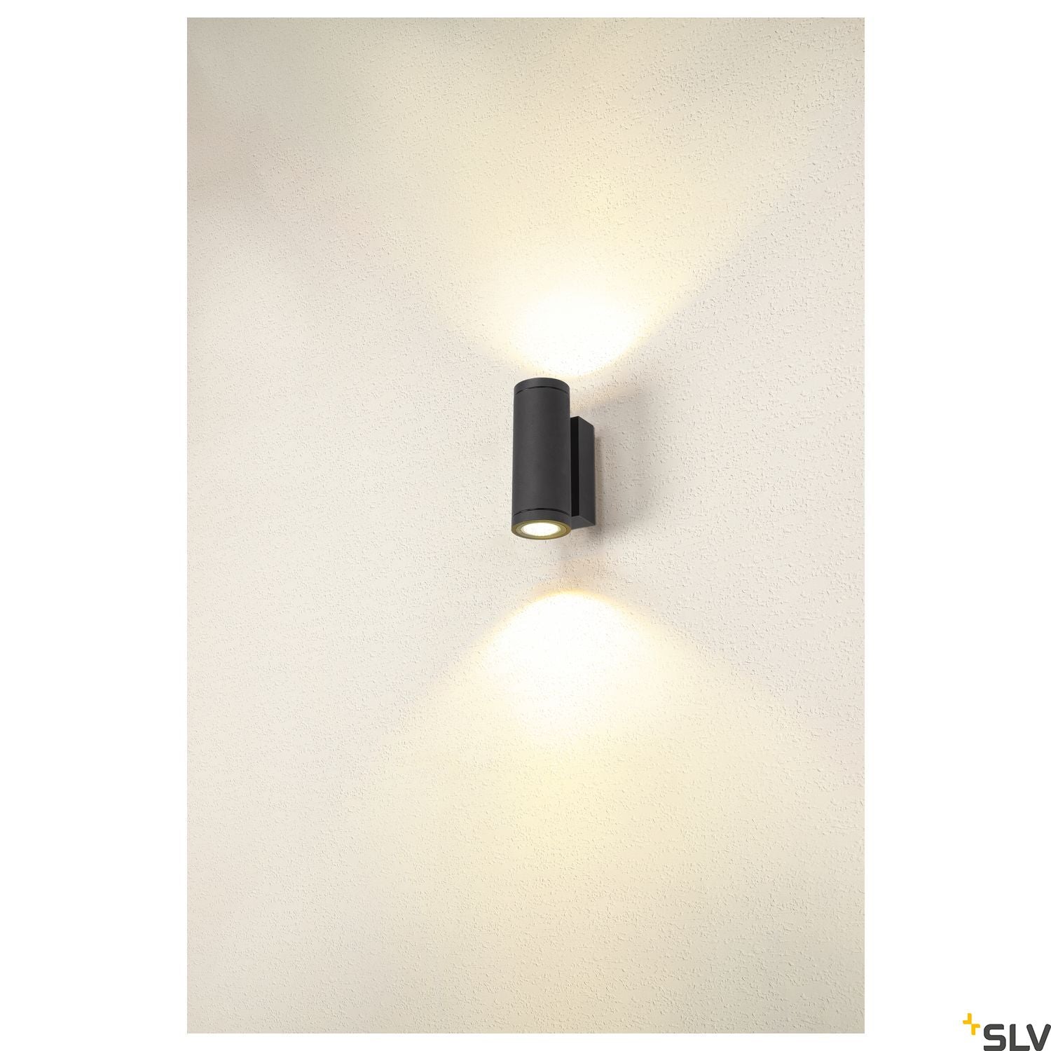 SLV ENOLA ROUND UP/DOWN S outdoor LED surface-mounted wall light anthracite CCT 3000/4000K 1003424