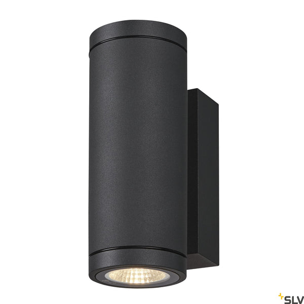 SLV ENOLA ROUND UP/DOWN S outdoor LED surface-mounted wall light anthracite CCT 3000/4000K 1003424