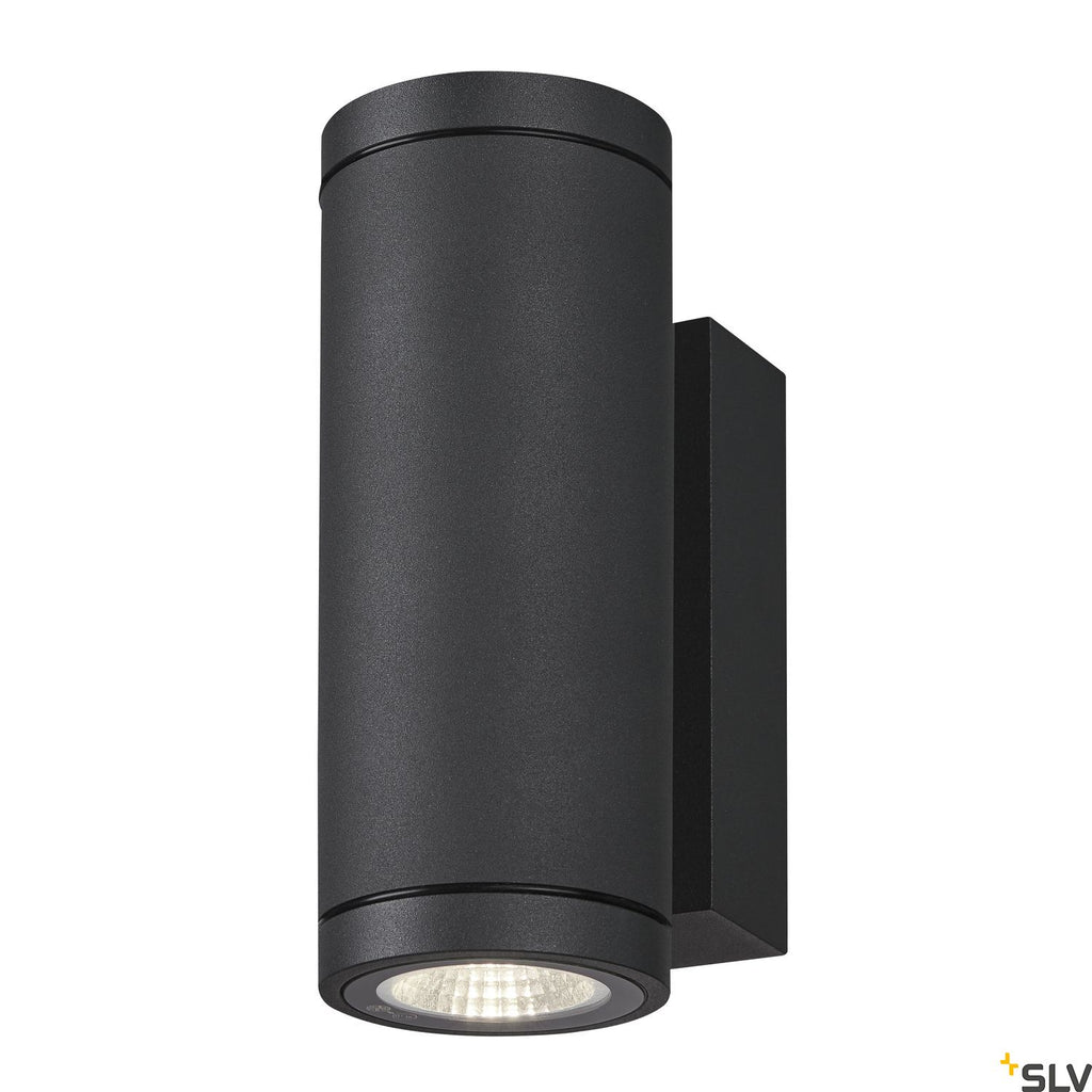 SLV ENOLA ROUND UP/DOWN S outdoor LED surface-mounted wall light anthracite CCT 3000/4000K 1003424