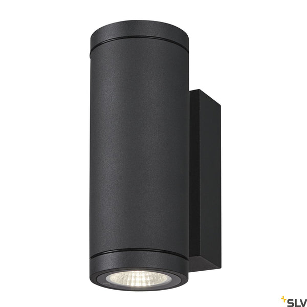 SLV ENOLA ROUND UP/DOWN S outdoor LED surface-mounted wall light anthracite CCT 3000/4000K 1003424