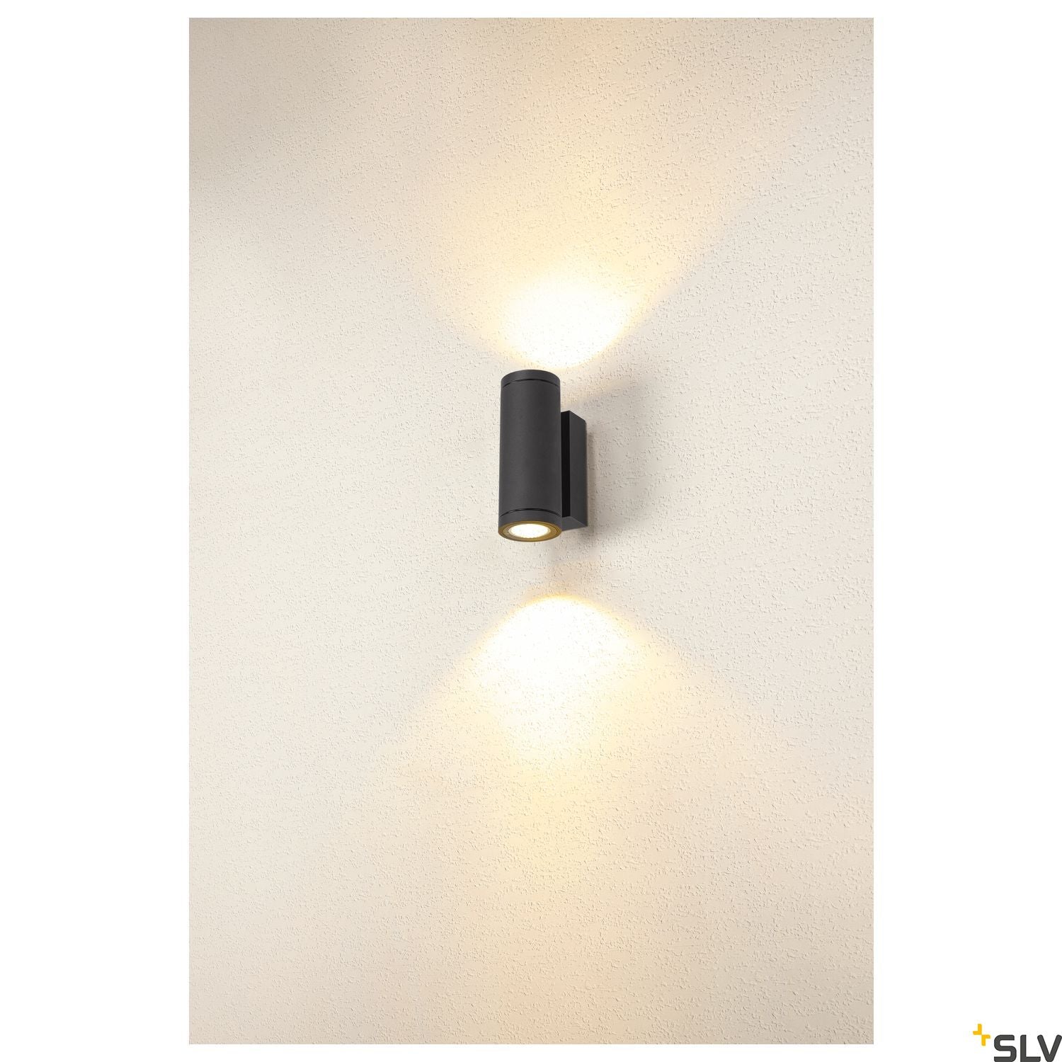 SLV ENOLA ROUND UP/DOWN S outdoor LED surface-mounted wall light anthracite CCT 3000/4000K 1003424