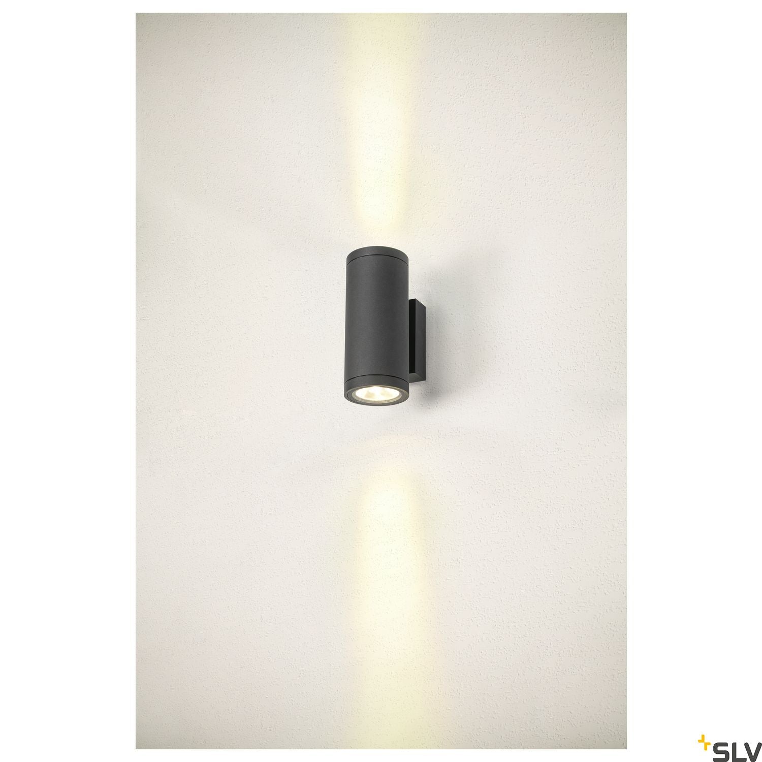 SLV ENOLA ROUND UP/DOWN M outdoor LED surface-mounted wall light anthracite CCT 3000/4000K 1003425