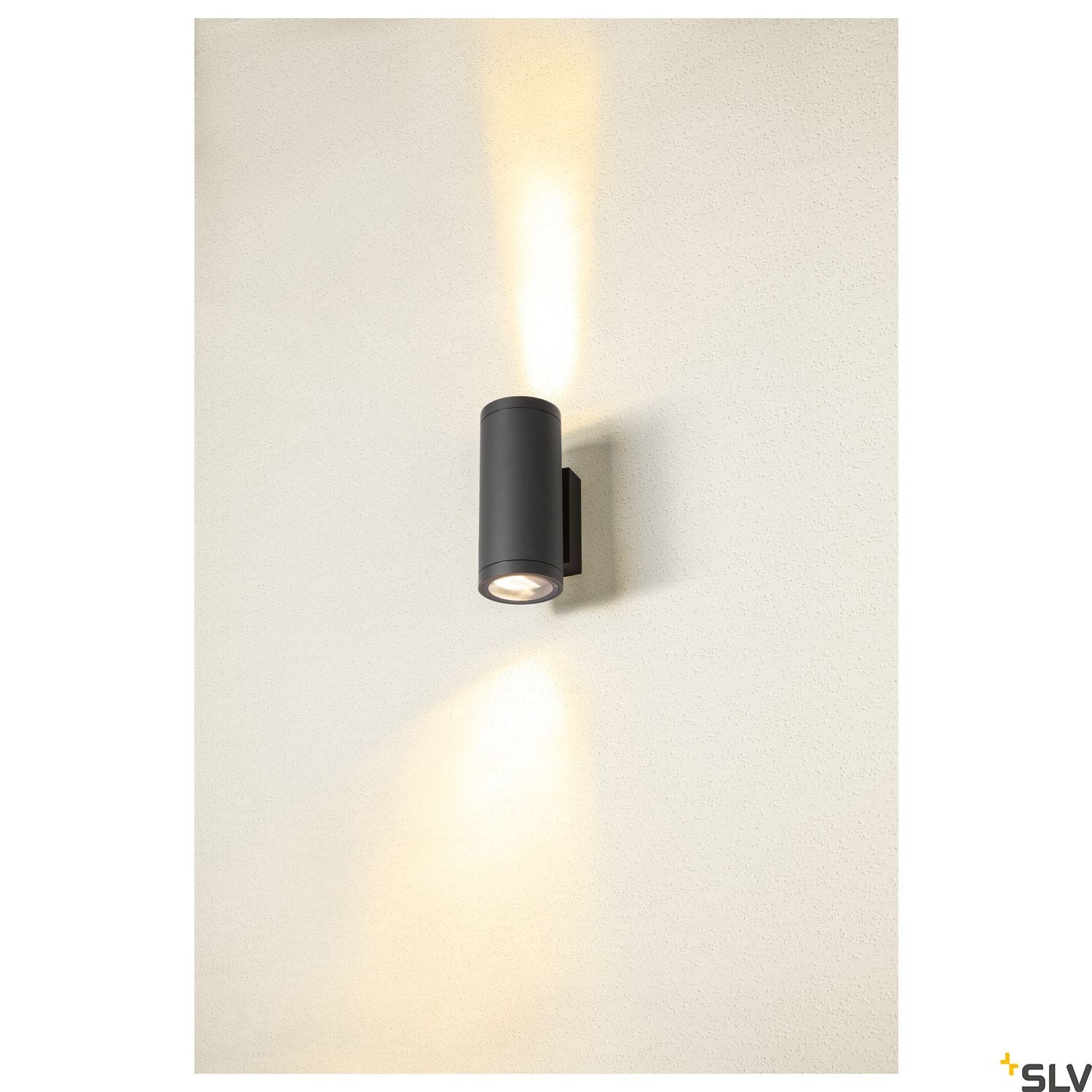 SLV ENOLA ROUND UP/DOWN M outdoor LED surface-mounted wall light anthracite CCT 3000/4000K 1003425