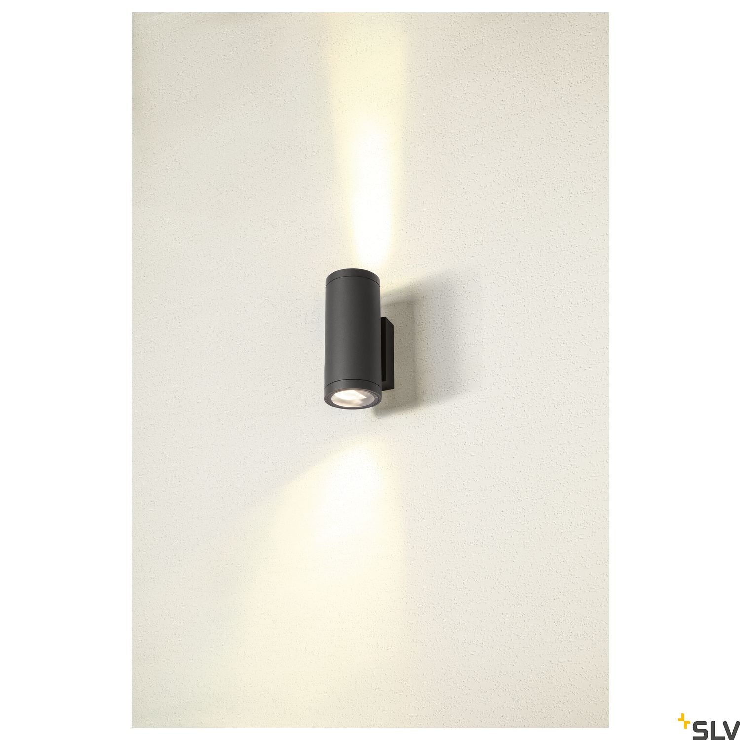 SLV ENOLA ROUND UP/DOWN M outdoor LED surface-mounted wall light anthracite CCT 3000/4000K 1003425