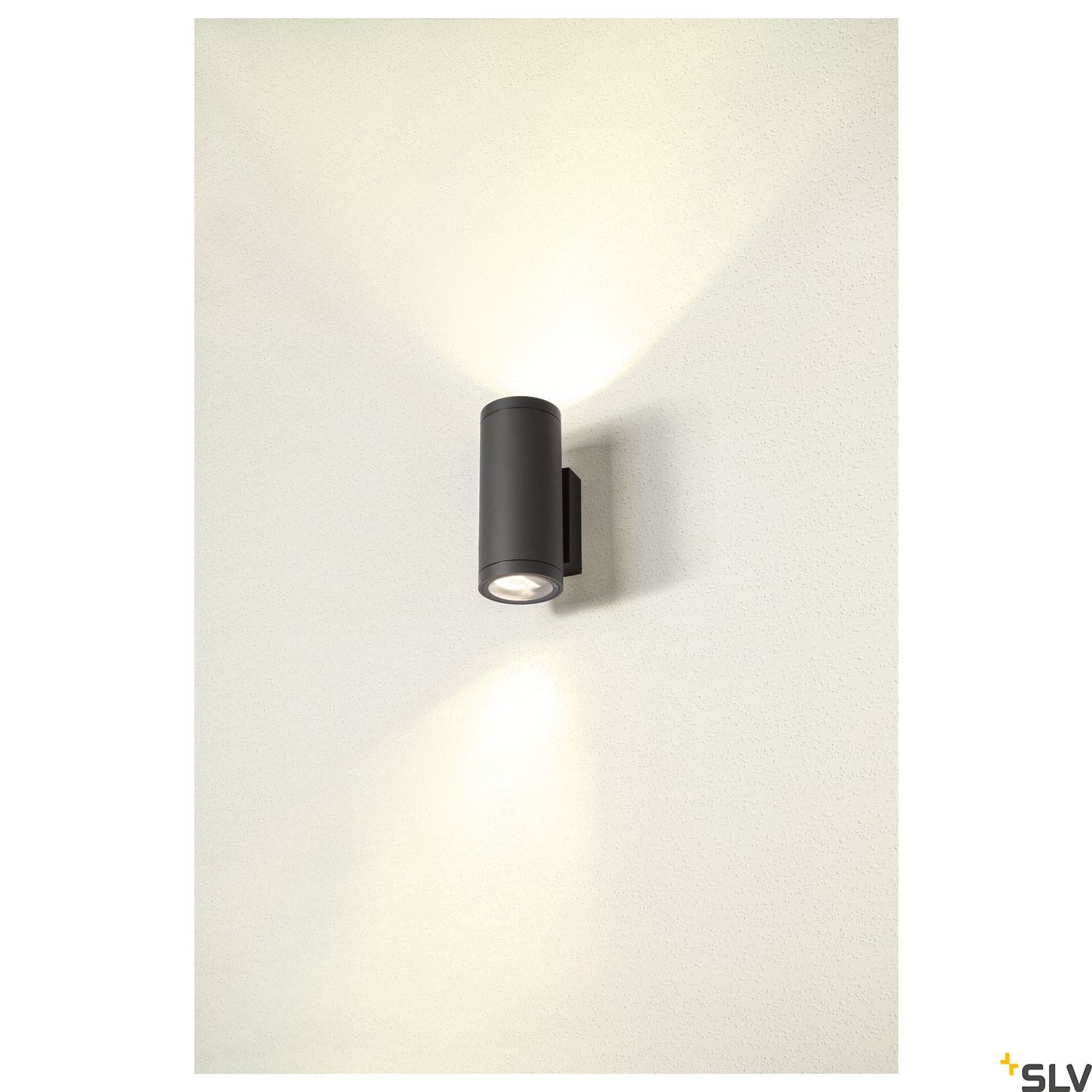 SLV ENOLA ROUND UP/DOWN M outdoor LED surface-mounted wall light anthracite CCT 3000/4000K 1003425