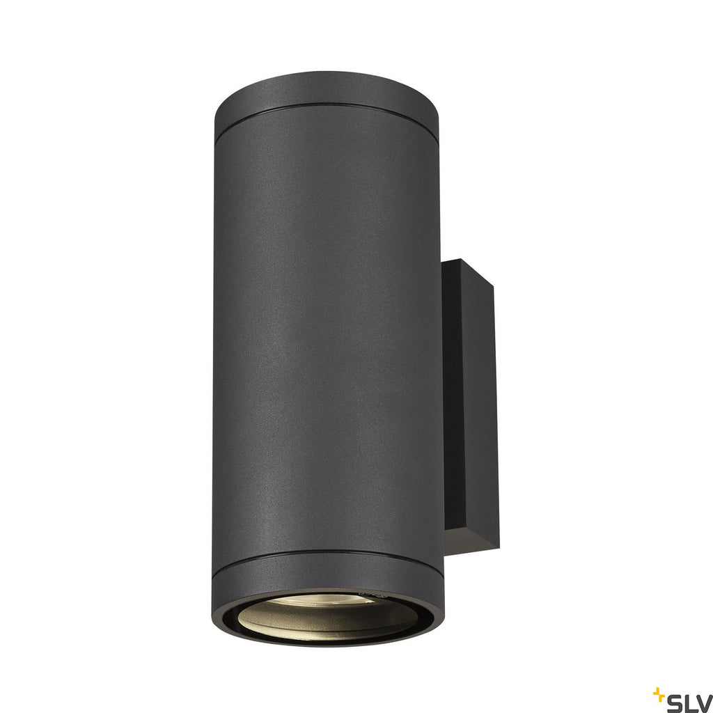 SLV ENOLA ROUND UP/DOWN M outdoor LED surface-mounted wall light anthracite CCT 3000/4000K 1003425