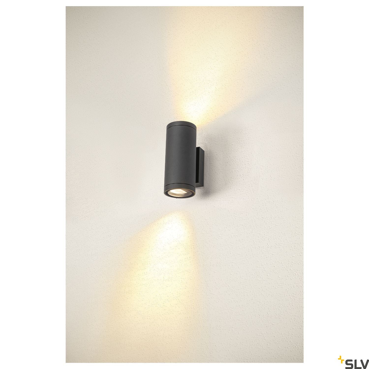 SLV ENOLA ROUND UP/DOWN M outdoor LED surface-mounted wall light anthracite CCT 3000/4000K 1003425