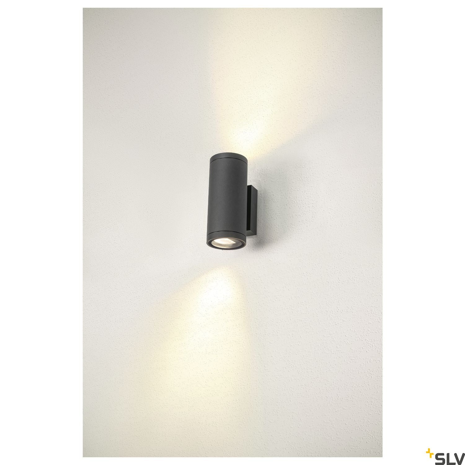 SLV ENOLA ROUND UP/DOWN M outdoor LED surface-mounted wall light anthracite CCT 3000/4000K 1003425
