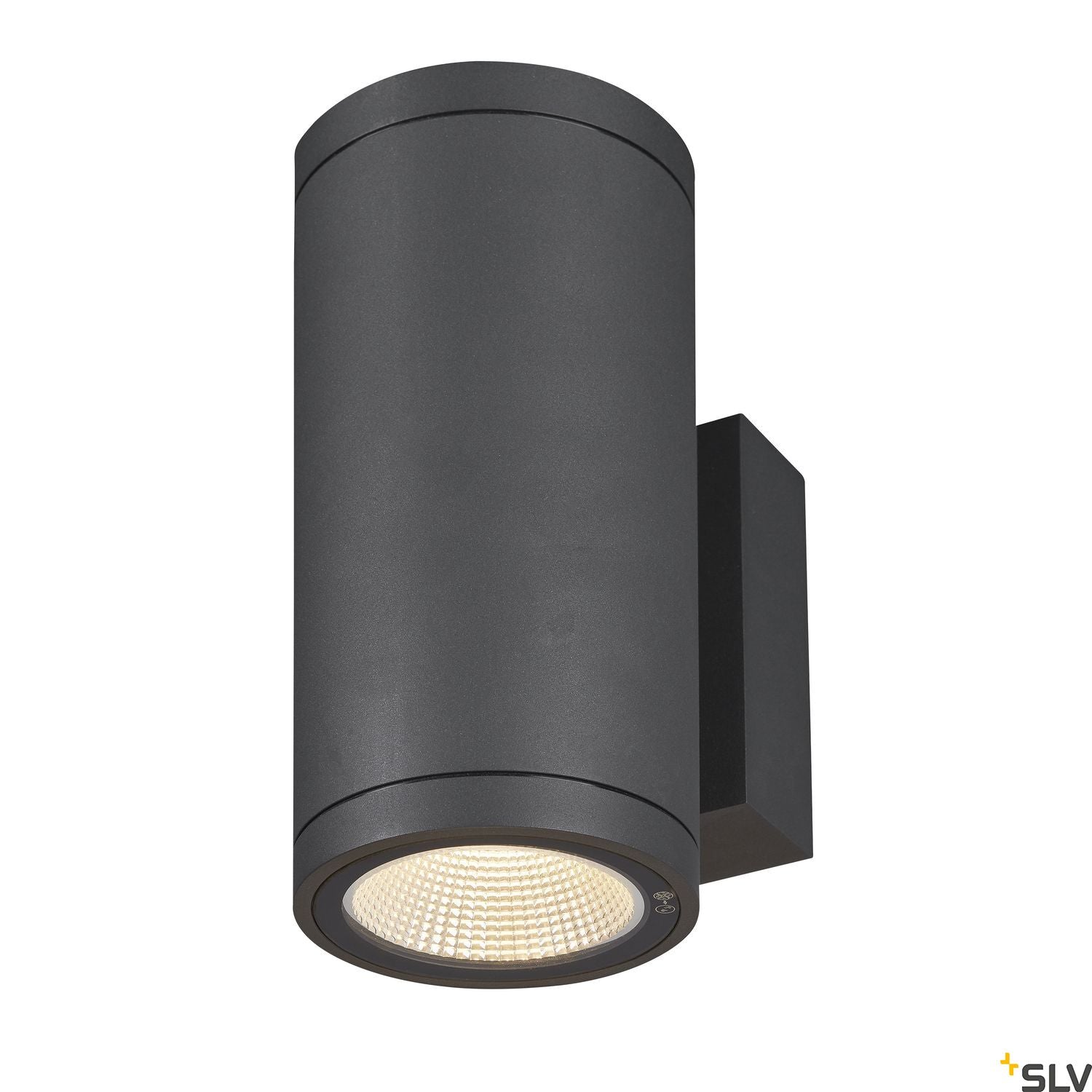 SLV ENOLA ROUND UP/DOWN M outdoor LED surface-mounted wall light anthracite CCT 3000/4000K 1003425